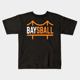 Baseball Inspired San Francisco Baysball Bay Kids T-Shirt